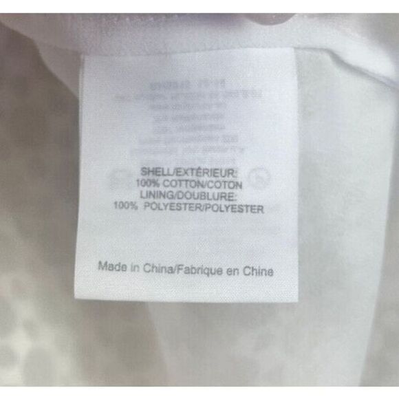 Tory Burch Crescent Guipure Lace Pleated Back Short Sleeve Top Off‎ White Size 4 - Picture 8 of 9